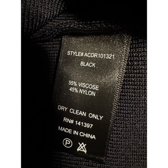 ASTR the Label XS Jovie Knit Bodycon Sweater Dress Black Lace Up Open Front NEW - Picture 12 of 13